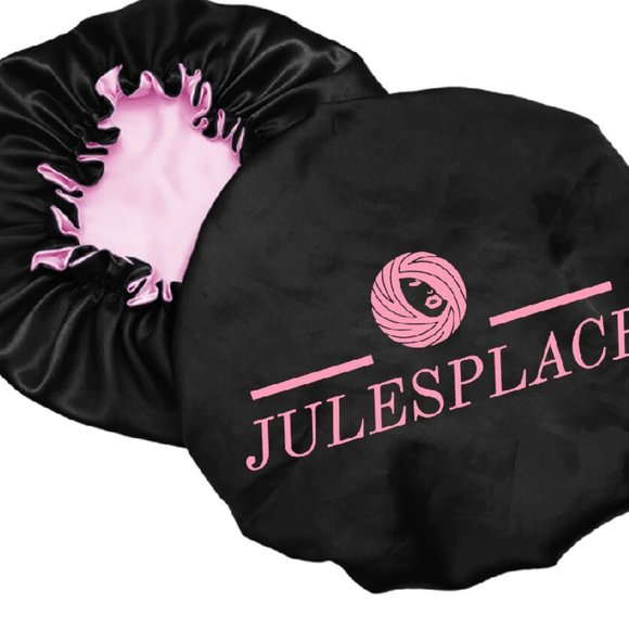 Reversible Silk Satin Bonnet, Satin Bag & Headband 3pc - Picture 5 of 9